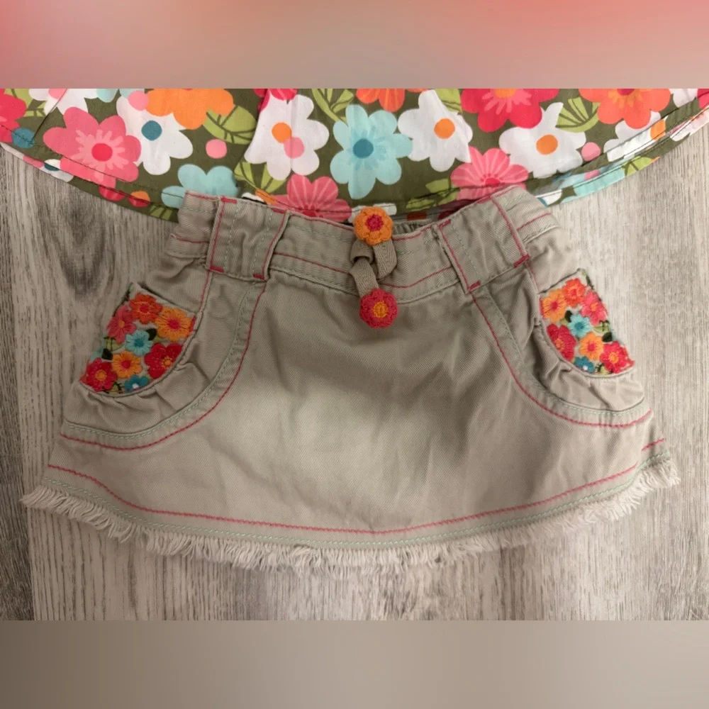 Gymboree Beige Cotton Skirt